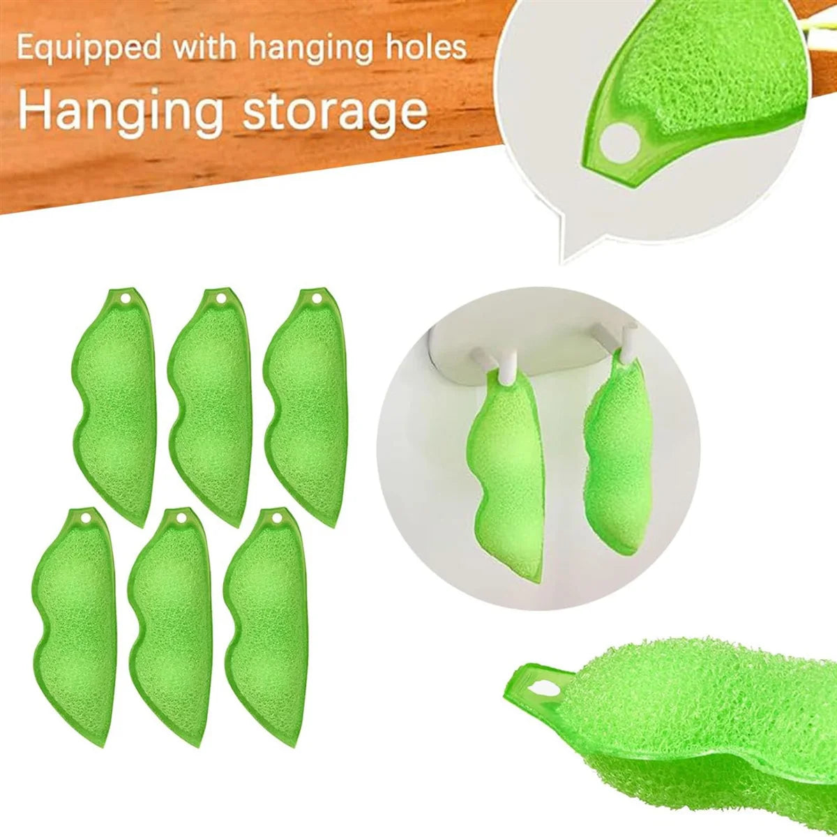 6Pcs Beans Shaped Bottle Cleaning Sponge, Magic Beans Cleaner Reusable Bottle Cleaning Beans Sponge Internal Cleaning GSY