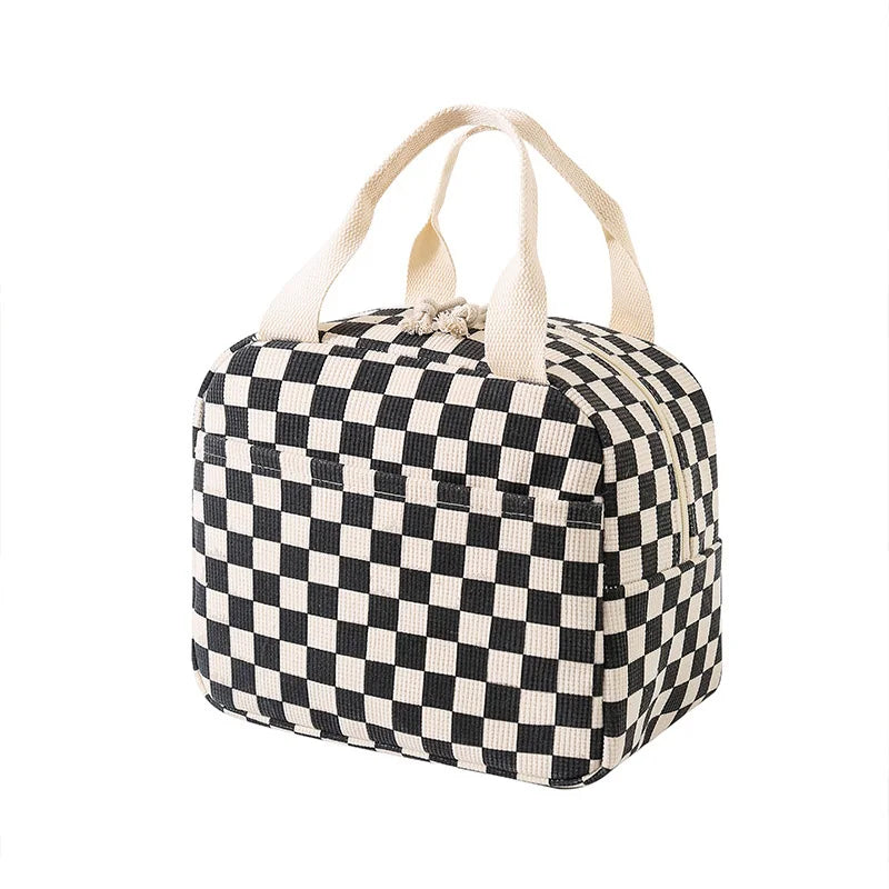 Fancy Corduroy Lunch Bag Student Office Lunch Box Thermal Insulation Bag Waterproof Portable Portable Cute Meal Bag Ice Baga-Dh