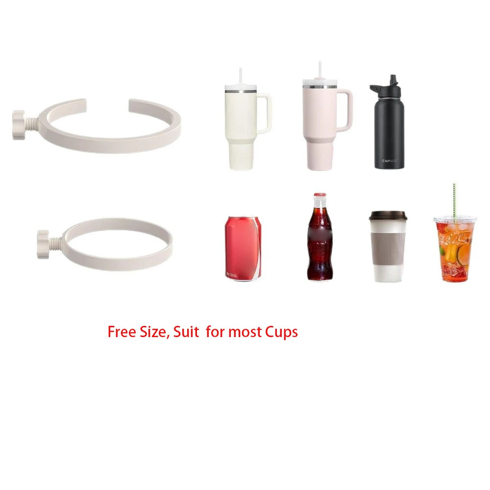 New 2Pcs Silicone Cup Holder for Bogg Bag Portable Anti-Slip Drinks Bottle Case Can Cup Holder for 16-40Oz