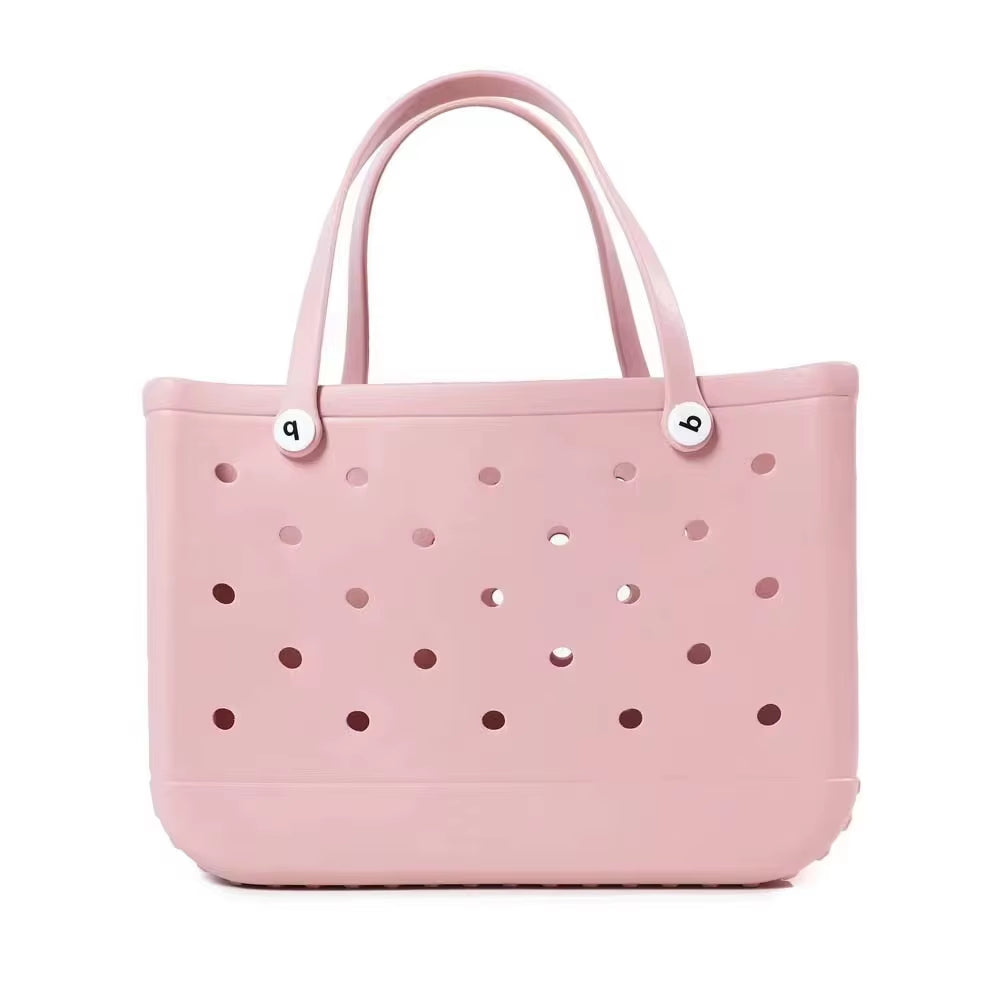 XL Eva Beach Boggs Bag Waterproof Extra Large Tote Bag Beach Basket Women Picnic Handbag 48Cm XL Tote Bag Rubber Shopping Bags