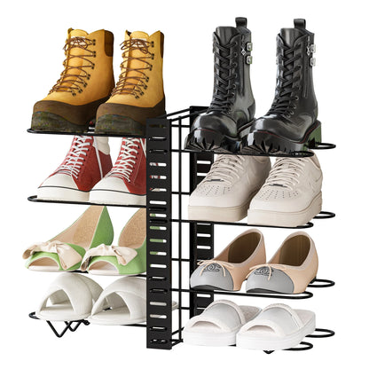 8-Tier Pot and Pan Organizer Rack – Upgraded Kitchen Storage Solution for Cookware and Lids