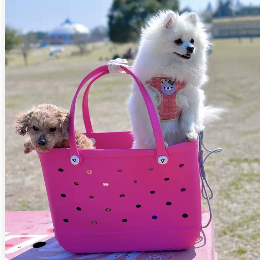 XL Eva Beach Boggs Bag Waterproof Extra Large Tote Bag Beach Basket Women Picnic Handbag 48Cm XL Tote Bag Rubber Shopping Bags