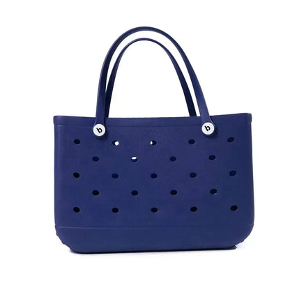 XL Eva Beach Boggs Bag Waterproof Extra Large Tote Bag Beach Basket Women Picnic Handbag 48Cm XL Tote Bag Rubber Shopping Bags