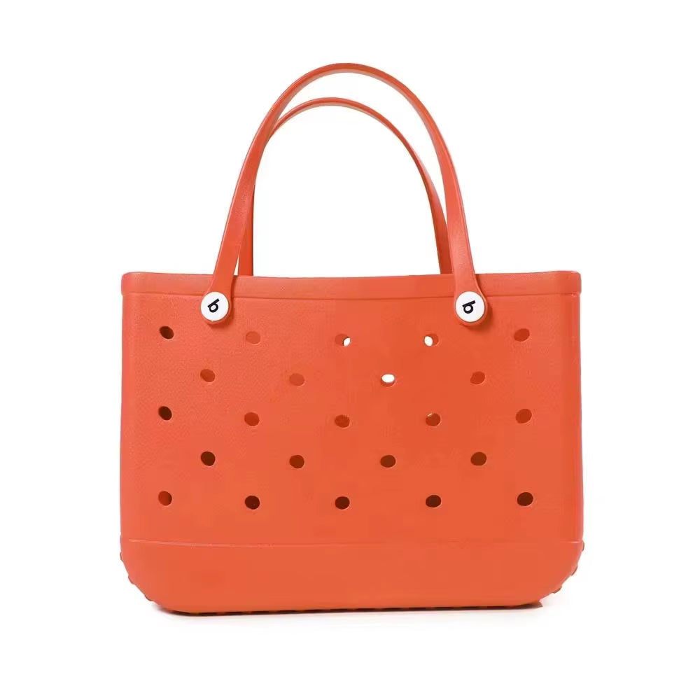 XL Eva Beach Boggs Bag Waterproof Extra Large Tote Bag Beach Basket Women Picnic Handbag 48Cm XL Tote Bag Rubber Shopping Bags