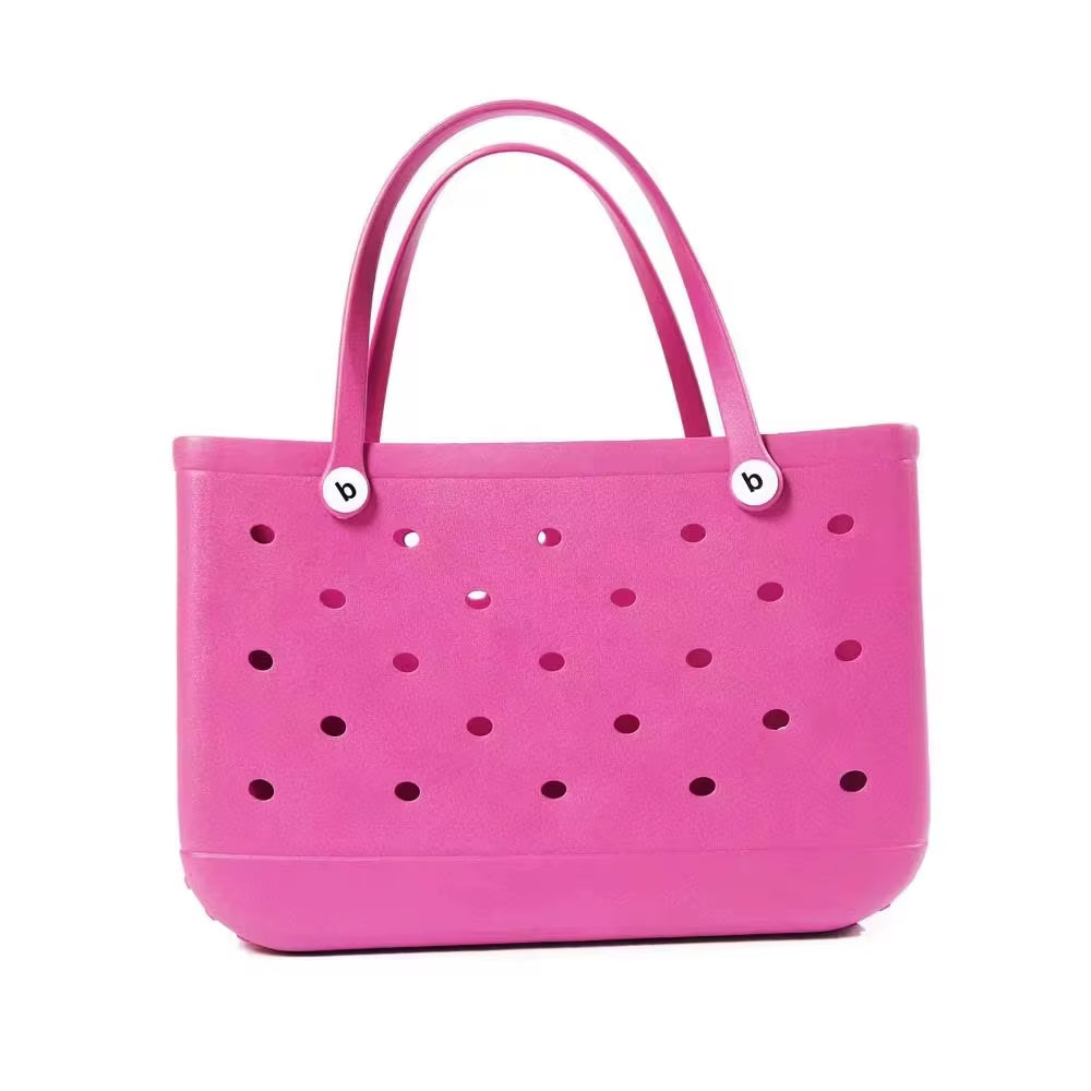 XL Eva Beach Boggs Bag Waterproof Extra Large Tote Bag Beach Basket Women Picnic Handbag 48Cm XL Tote Bag Rubber Shopping Bags