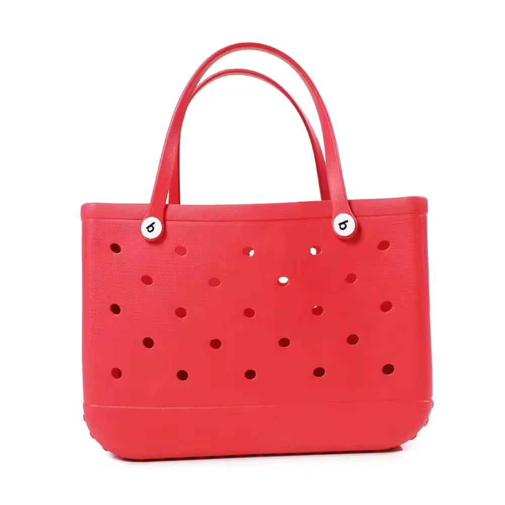XL Eva Beach Boggs Bag Waterproof Extra Large Tote Bag Beach Basket Women Picnic Handbag 48Cm XL Tote Bag Rubber Shopping Bags