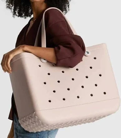 Extra-Large Waterproof Tote Handbag for Stylish Beach Days and Versatile Travel