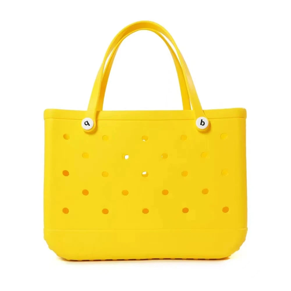 XL Eva Beach Boggs Bag Waterproof Extra Large Tote Bag Beach Basket Women Picnic Handbag 48Cm XL Tote Bag Rubber Shopping Bags